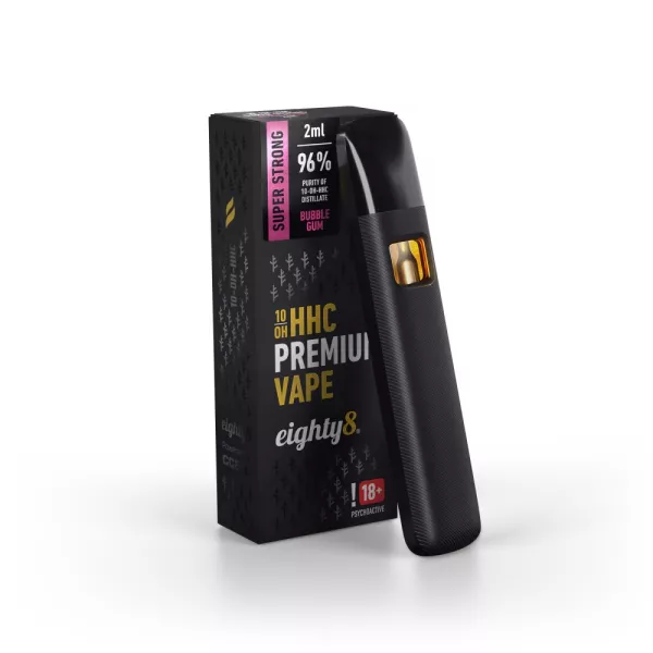 Premium 96% 10-OH-HHC Vape mit BubbleGum-Geschmack 2 ml